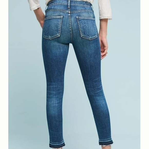 Anthropologie Citizens of Humanity CoH Rocket High Rise Jeans Raw Hem Ankle 26 - Picture 5 of 9